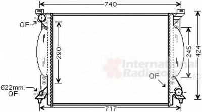 VAN WEZEL 03002204 -  Радиатор, охлаждение двигателя